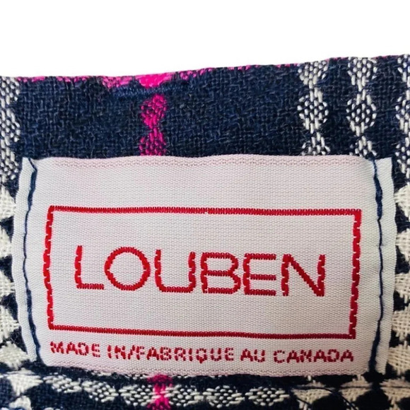 Louben  Vintage High Waisted Checker Plaid Shorts - Picture 7 of 8